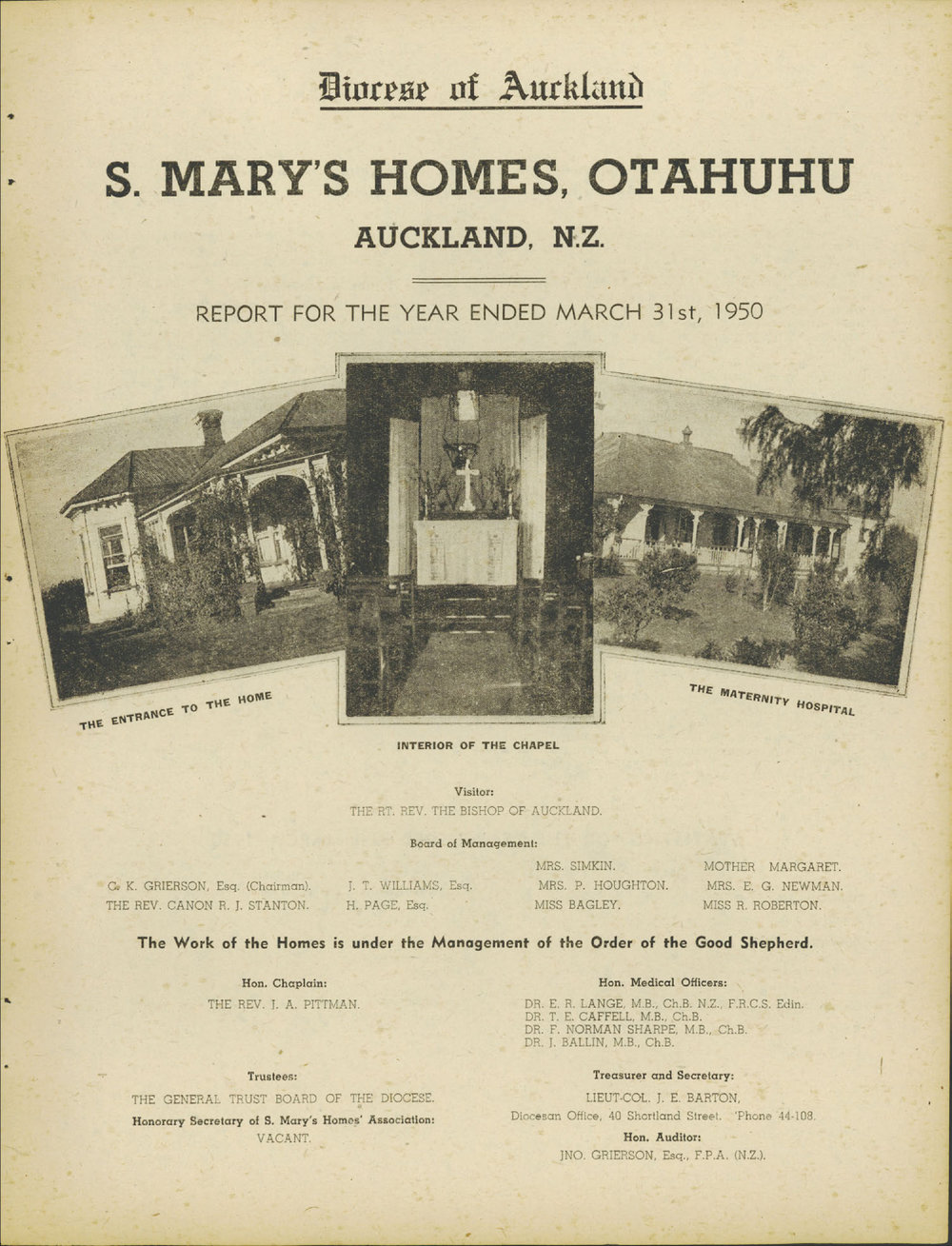 St. Mary's Homes Report 1950
