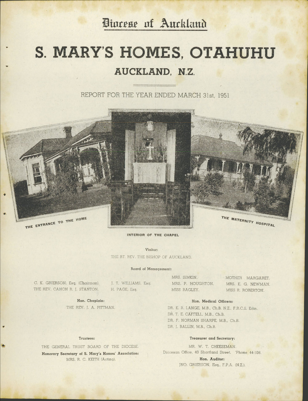 St. Mary's Homes Report 1951