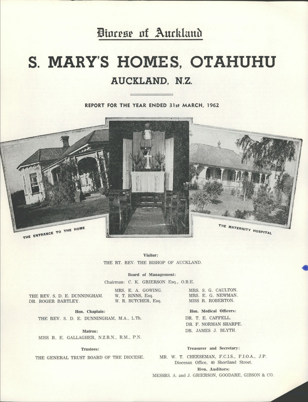St. Mary's Homes Report 1962