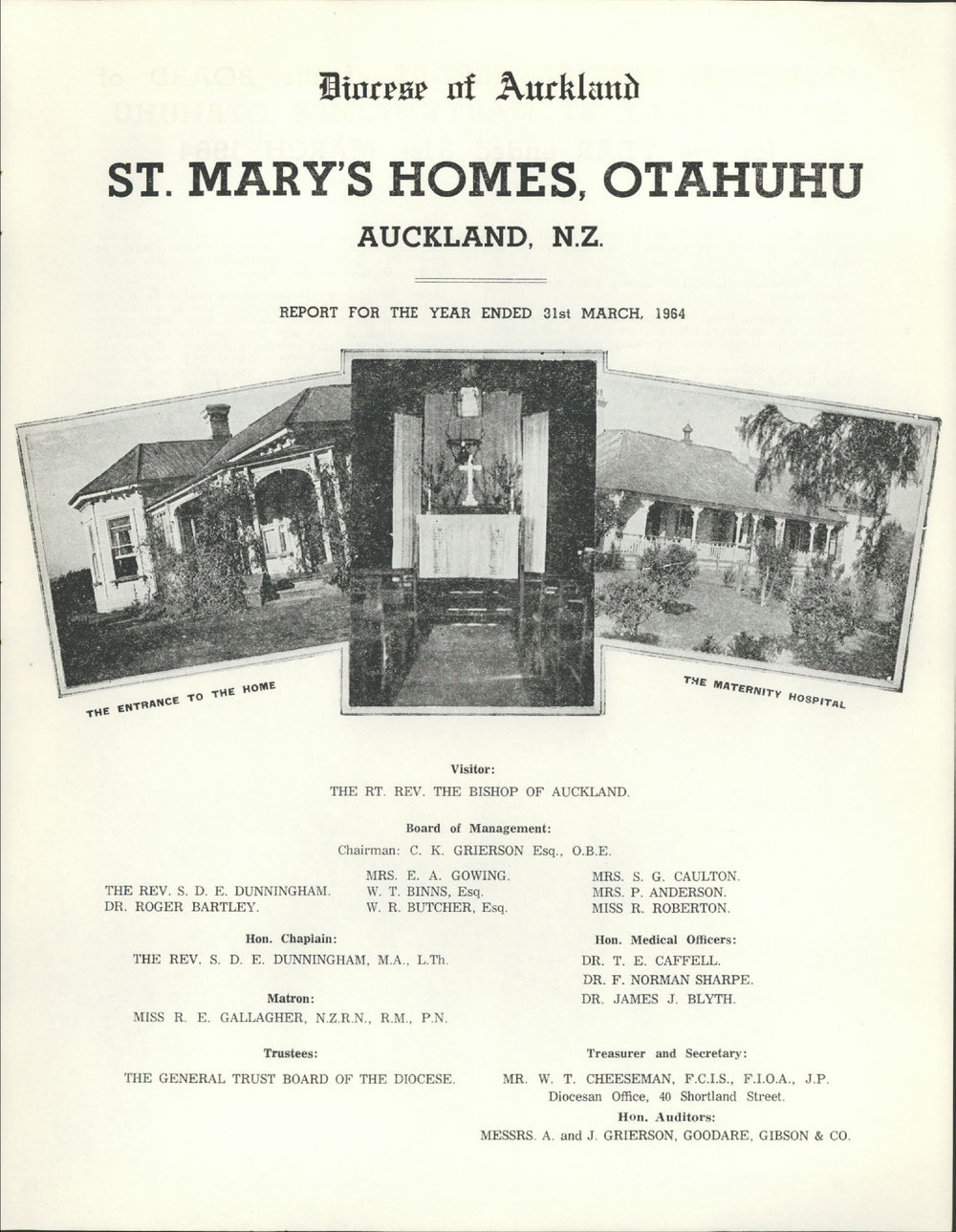 St. Mary's Homes Report 1964