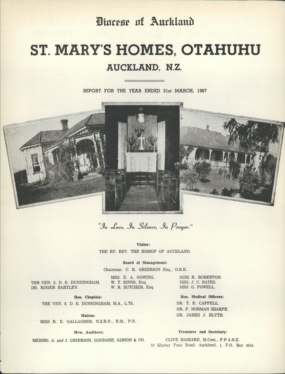 St. Mary's Homes Report 1967