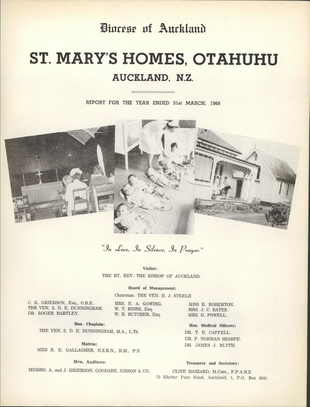 St. Mary's Homes Report 1968