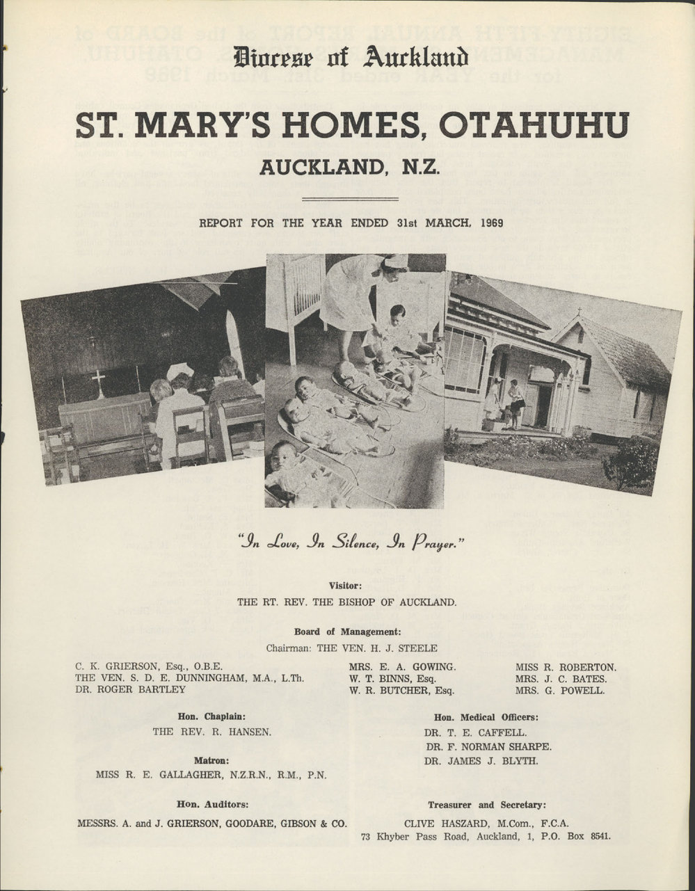 St. Mary's Homes Report 1969