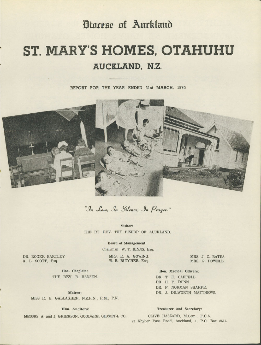 St. Mary's Homes Report 1970