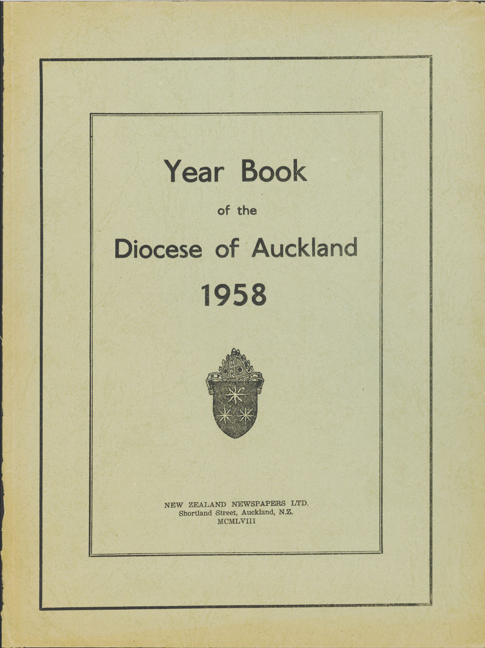 Year Book of the Diocese of Auckland 1958