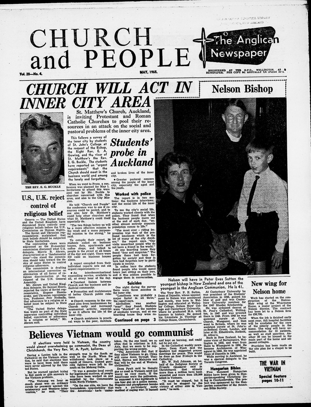 Church &amp; People: May 1965