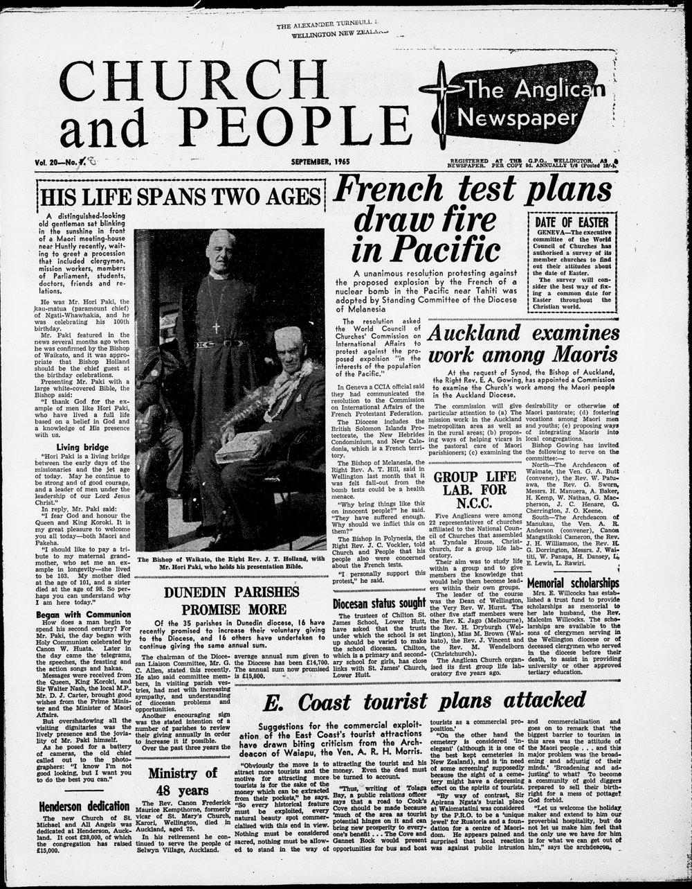 Church &amp; People: September 1965