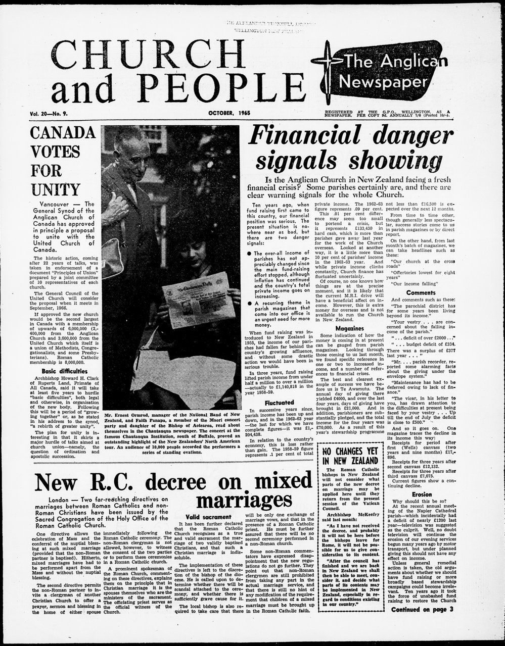 Church &amp; People: October 1965
