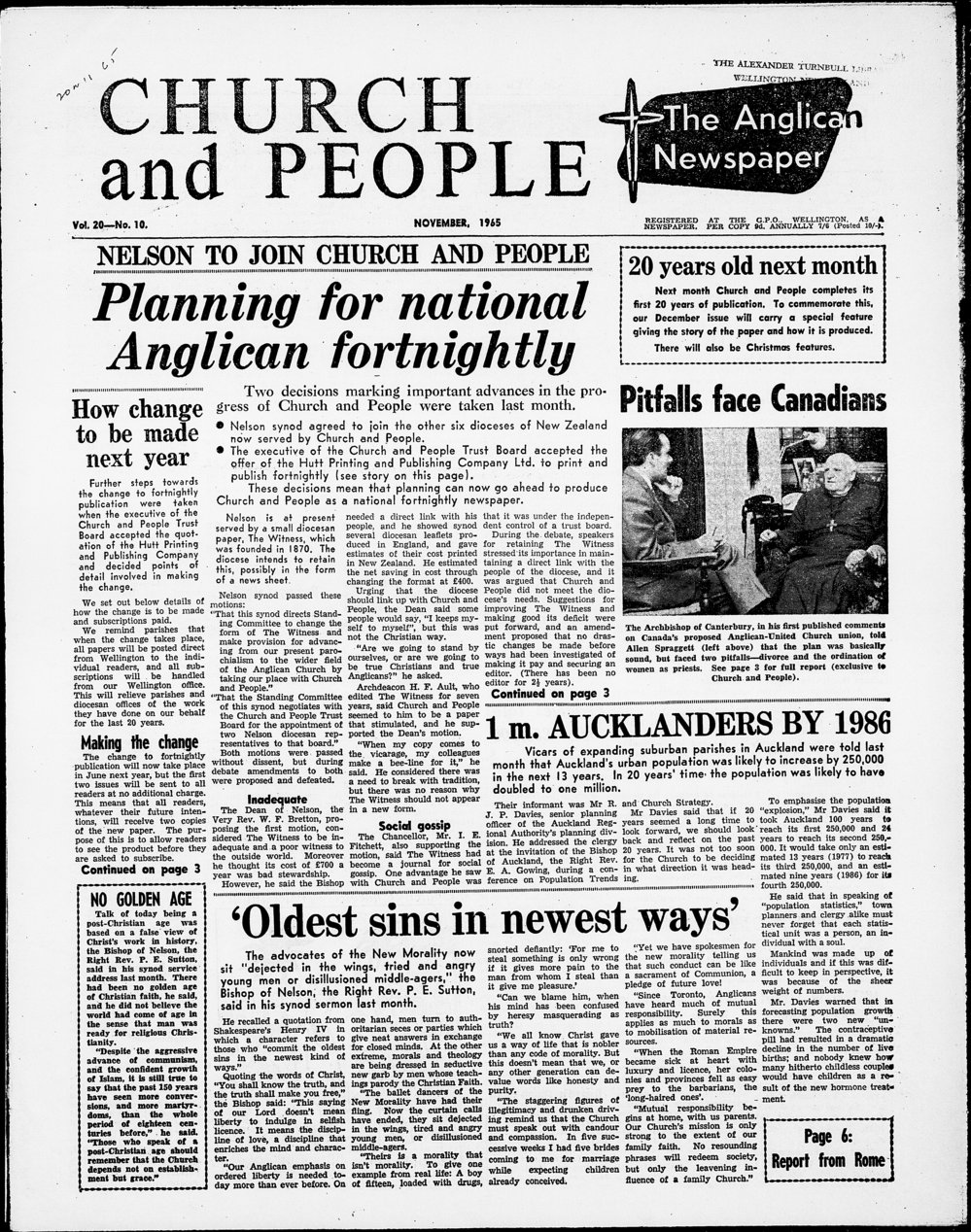 Church &amp; People: November 1965