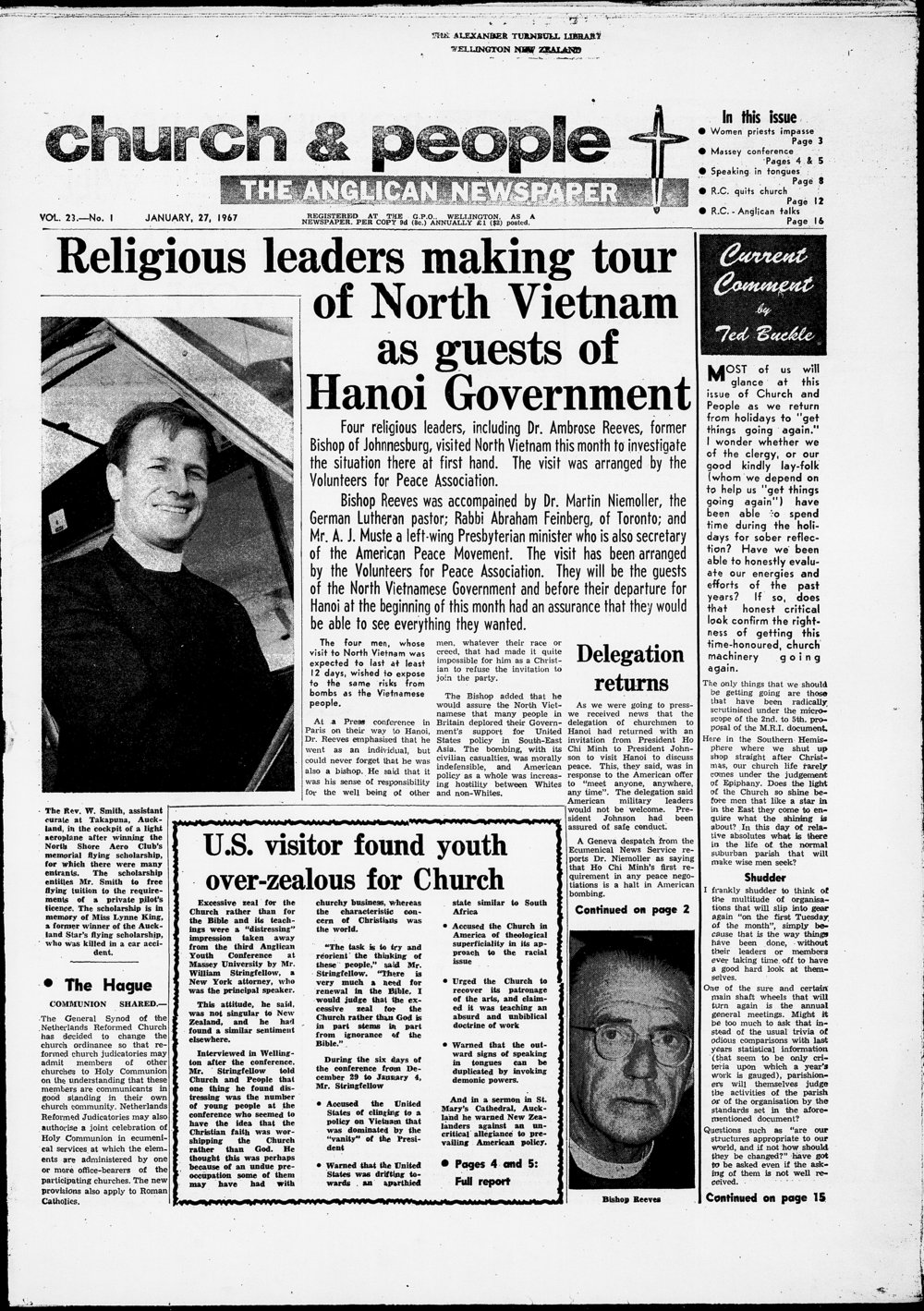 Church &amp; People: 27th January 1967