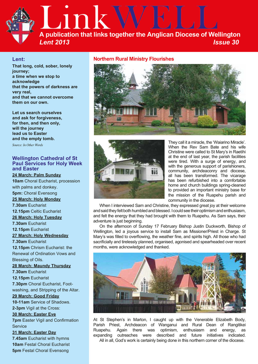 LinkWell Lent 2013 Issue 20