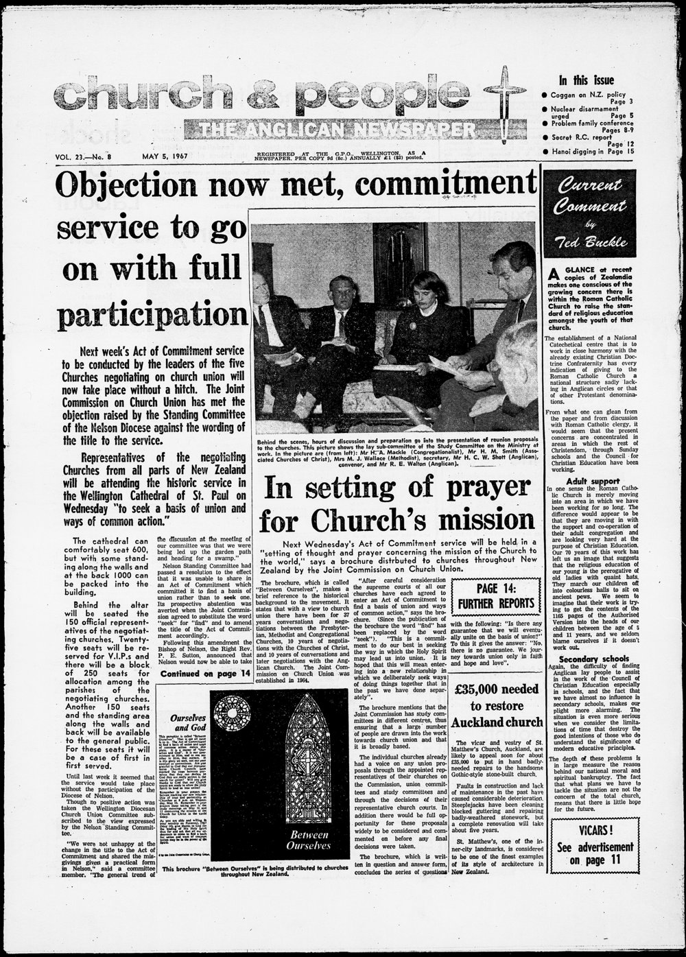 Church &amp; People: 5th May 1967