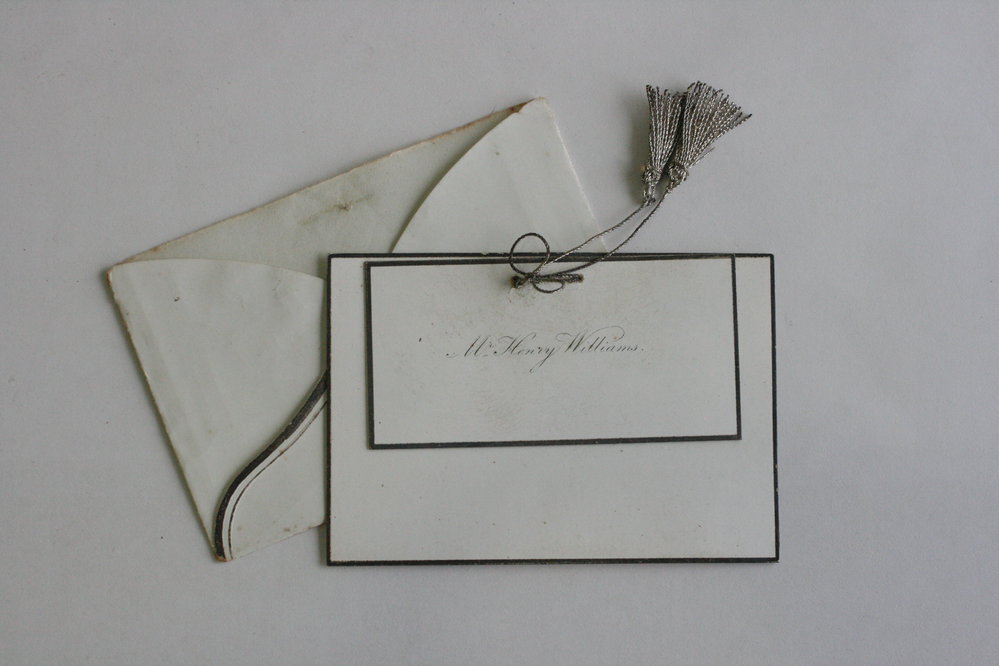 Gentleman's calling card