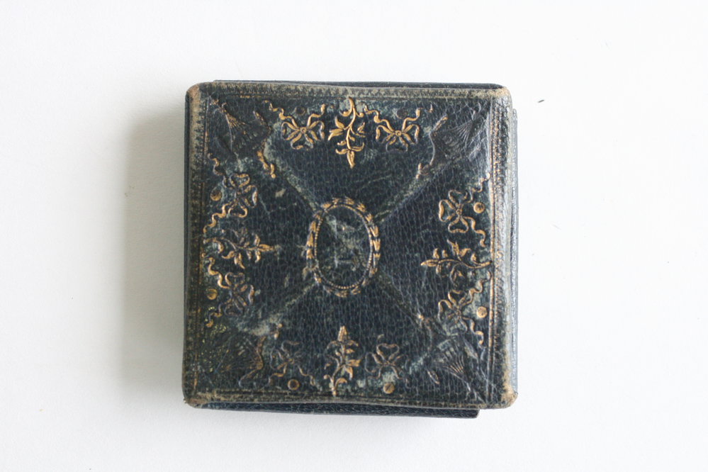 Medallion for the 93rd conference of Wesleyan Methodism, in a folded leather case. 