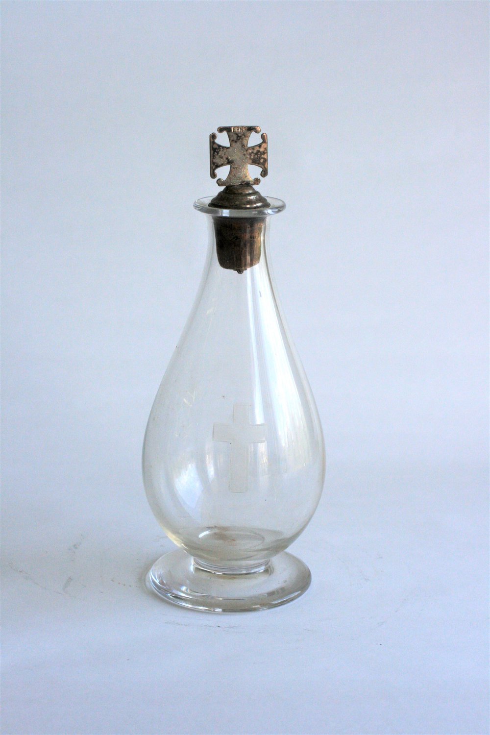 Small glass bottle