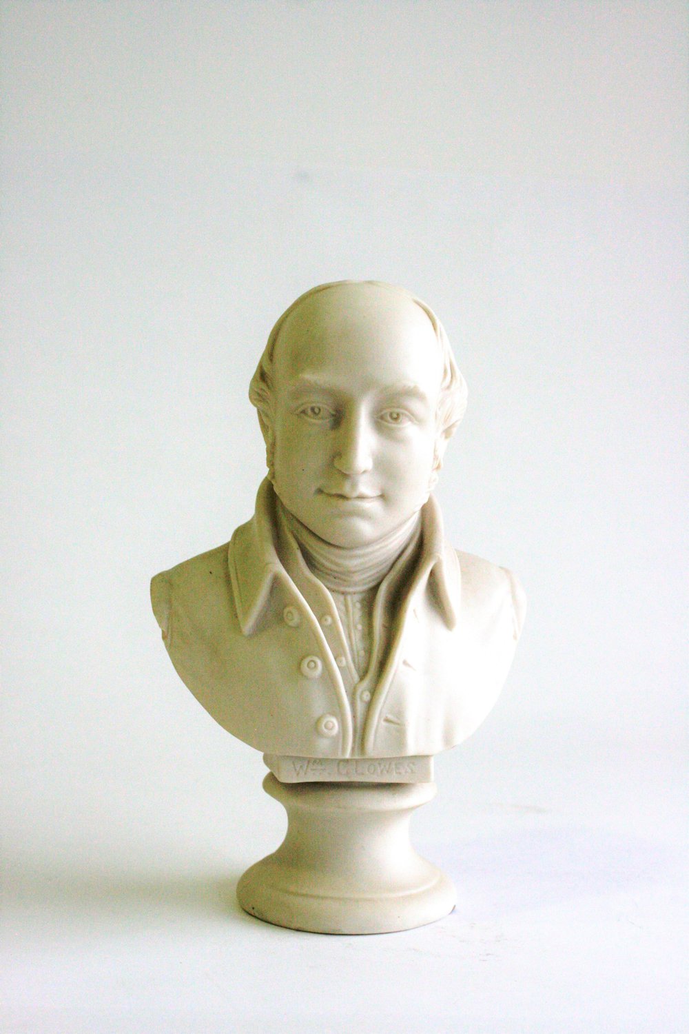 Stone bust of William C. Lowes