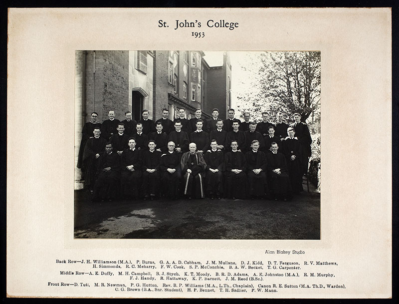 St John's College Class Photo 1953