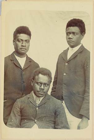 Group of Three Melanesian Youths