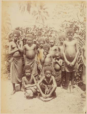 Group of Children probably at Sepi, Bugotu, Santa Isabel
