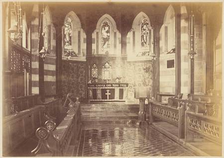 Interior of Patteson Memorial Chapel St Barnabas