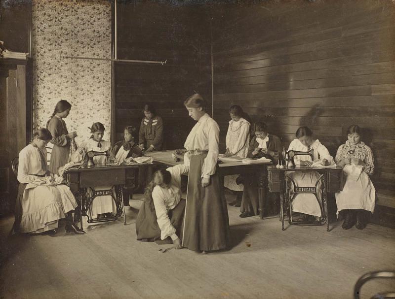 Queen Victoria School for Maori Girls group of students