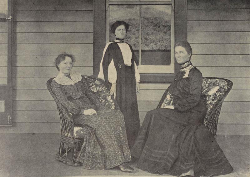 Queen Victoria School for Maori Girls matron and staff