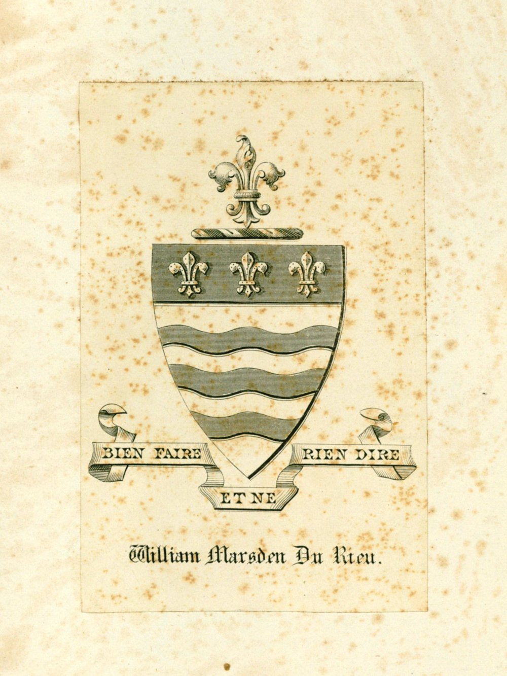 William Marsden Du Rieu