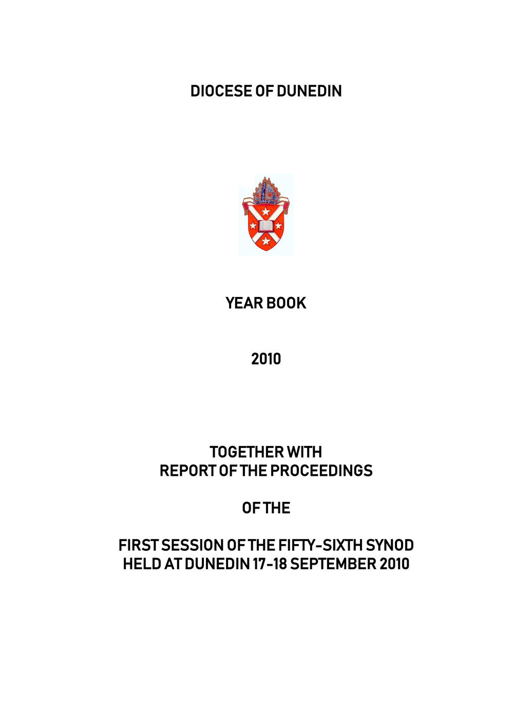 Diocese of Dunedin Yearbook 2010