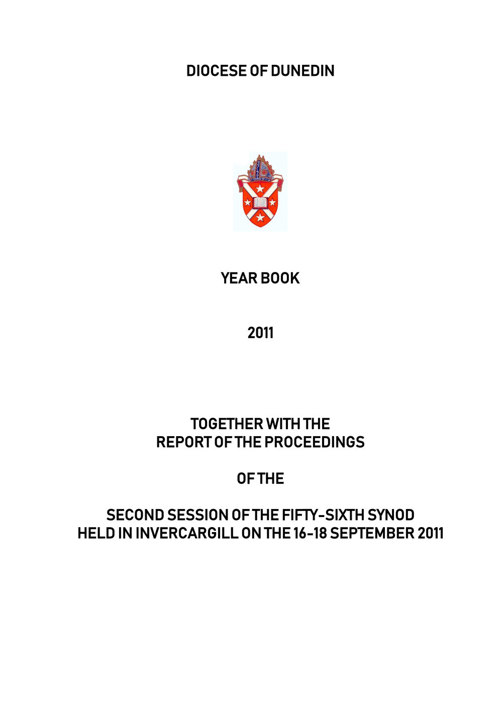 Diocese of Dunedin Yearbook 2011