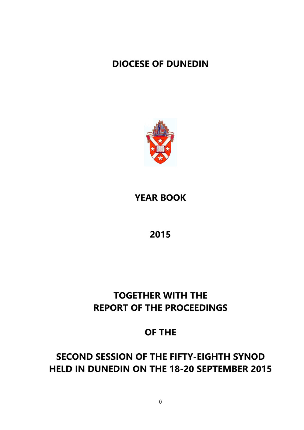 Diocese of Dunedin Yearbook 2015