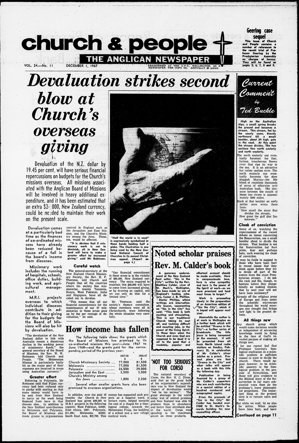 Church &amp; People: 1st December 1967