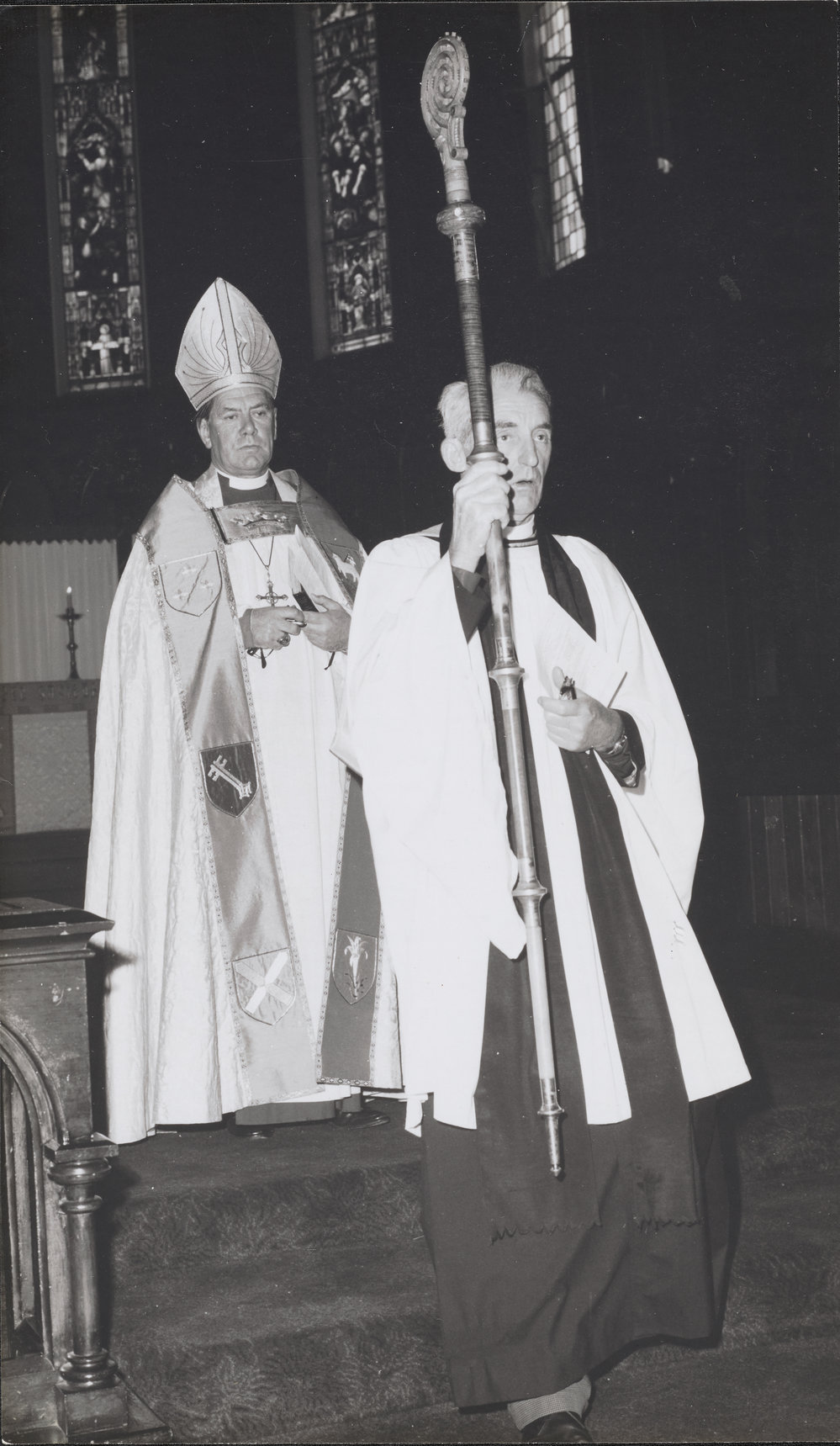 Bishop Eric Gowing with staff