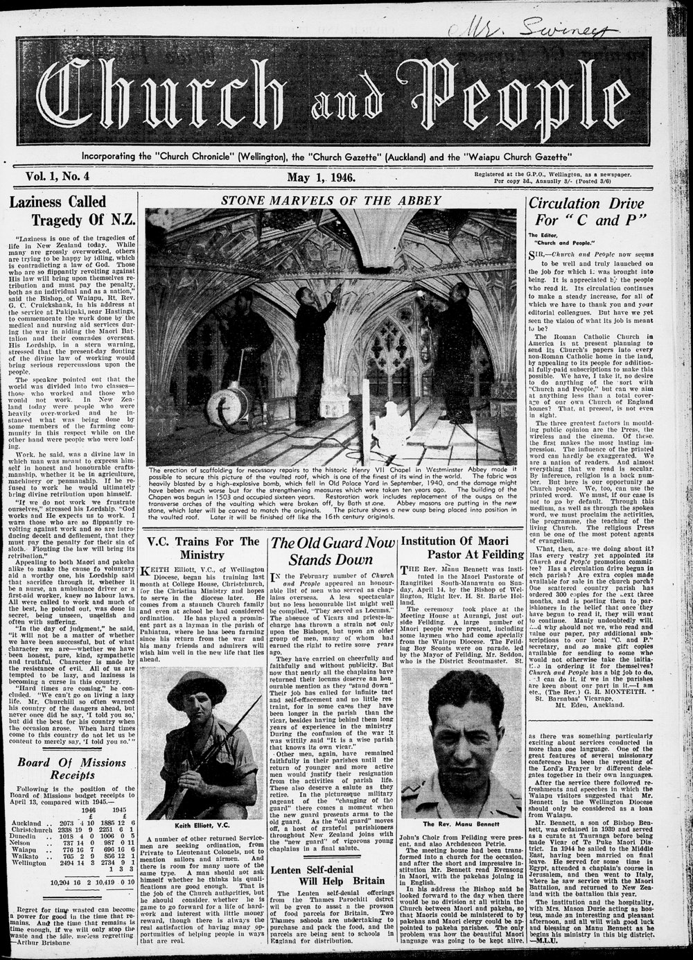 Church &amp; People: May 1946