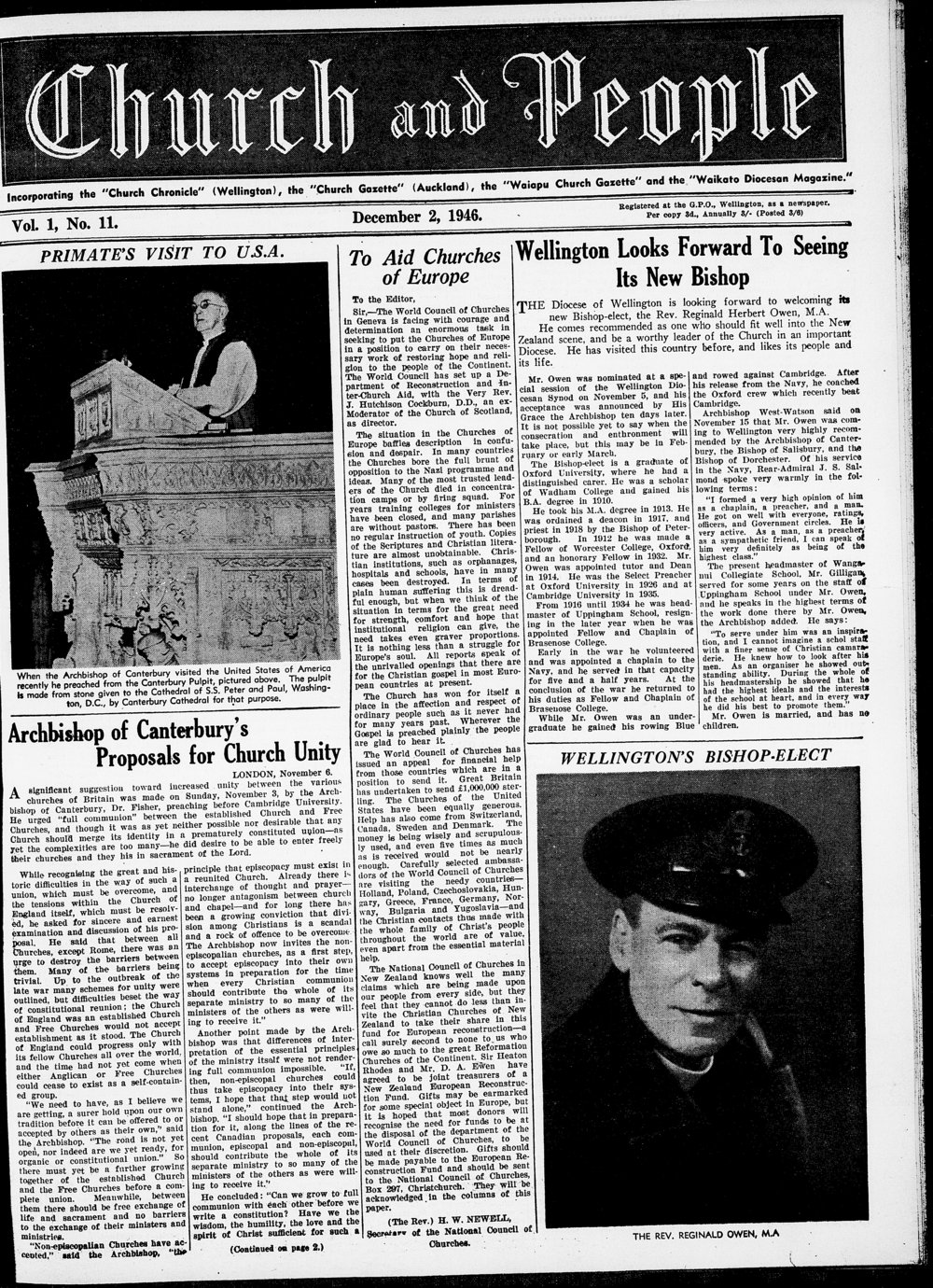 Church &amp; People: December 1946