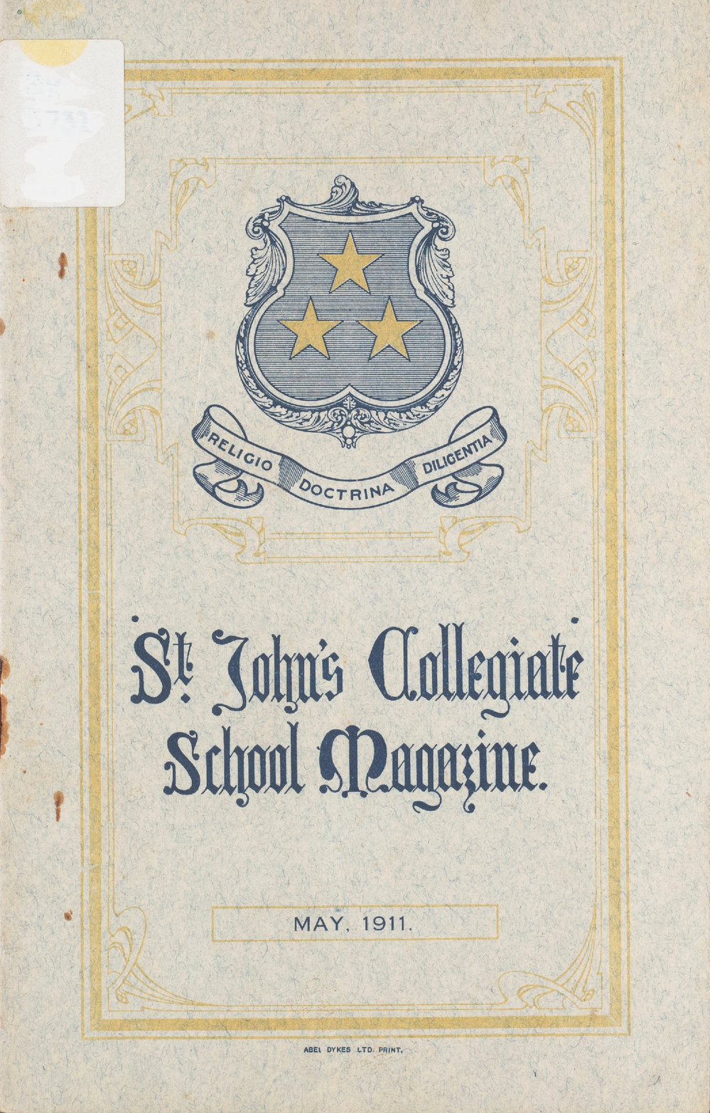 St John's Collegiate School Magazine May 1911