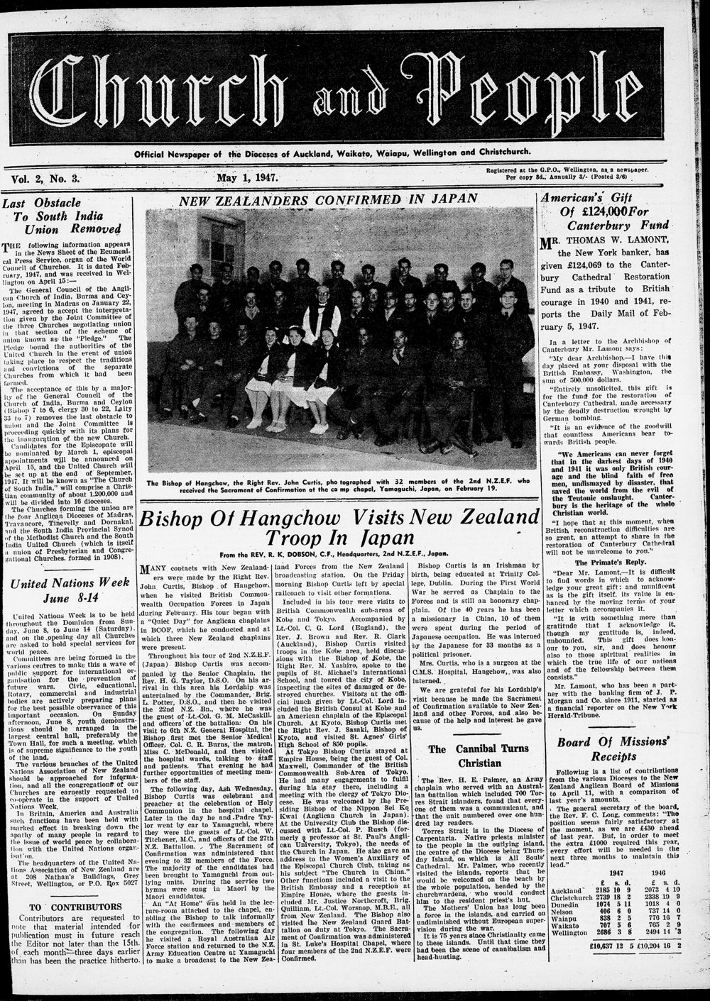 Church &amp; People: May 1947