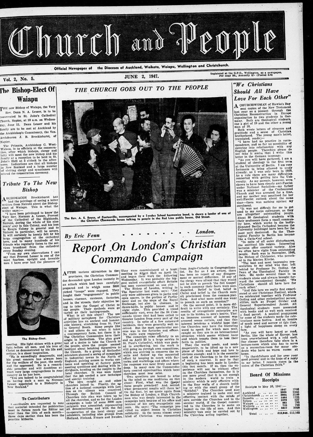 Church &amp; People: June 1947