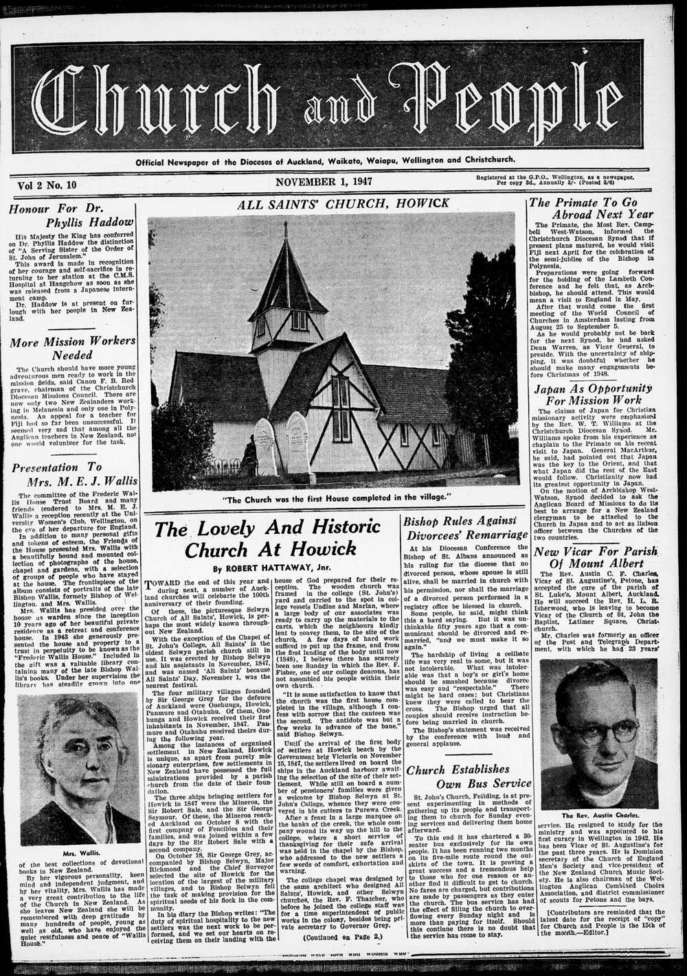 Church &amp; People: November 1947