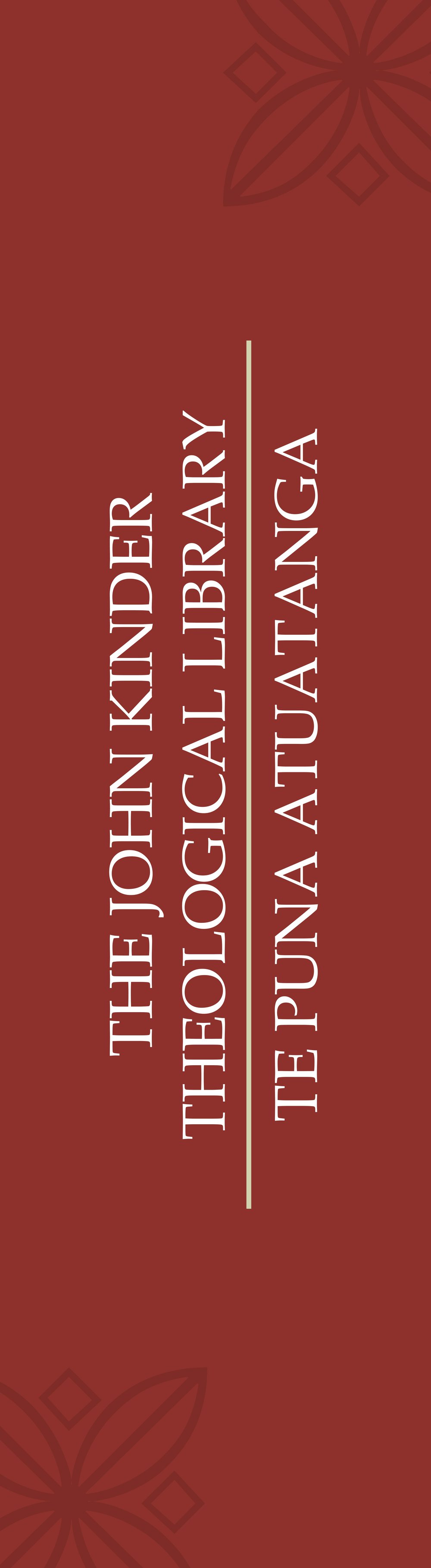 John Kinder Theological Library Bookmark