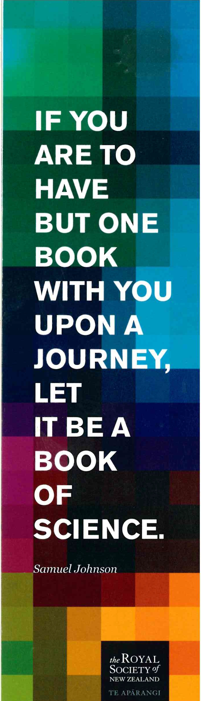 The Royal Society of New Zealand, Te Apārangi Bookmark