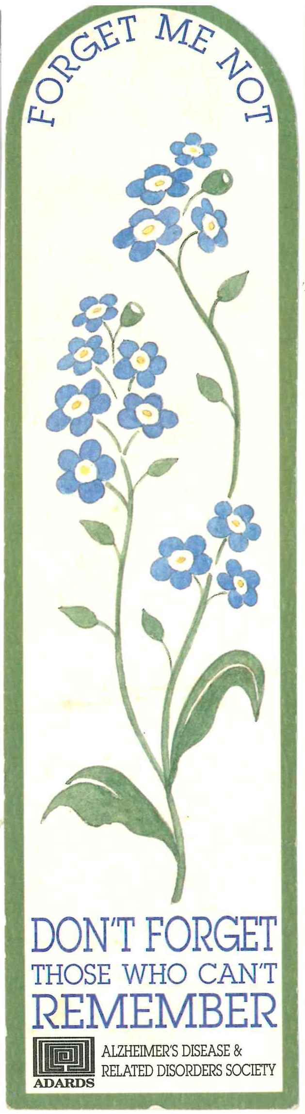 Alzheimer's Disease &amp; Related Disorders Society (ADARDS) Bookmark