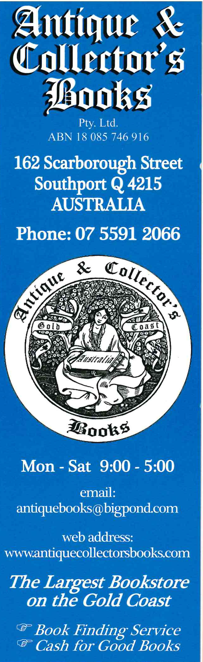 Antique &amp; Collector's Books Bookmark