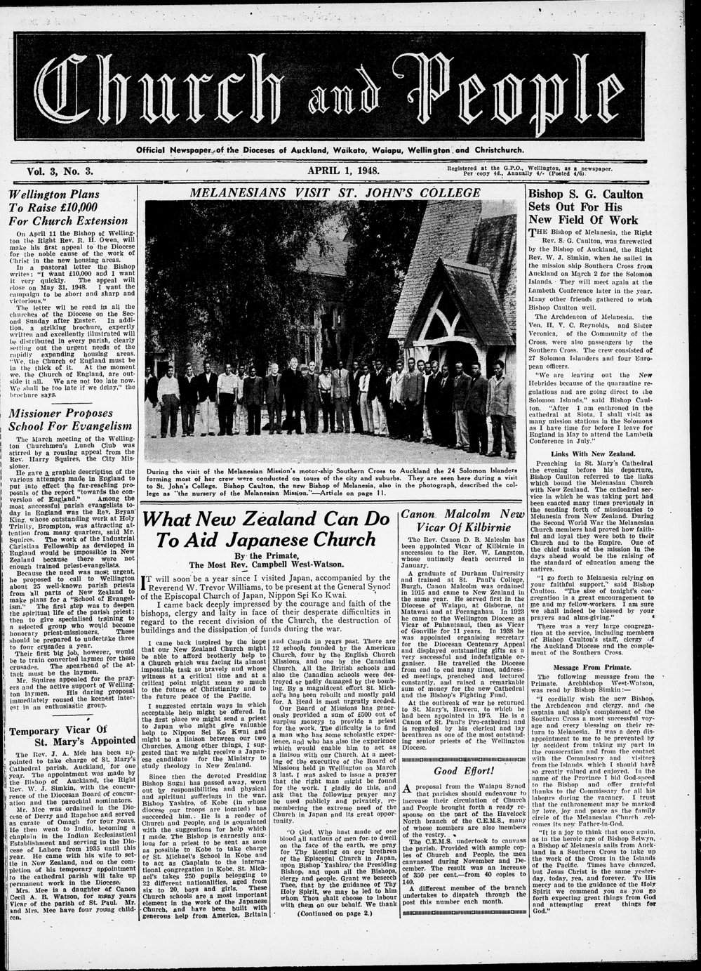 Church &amp; People: April 1948