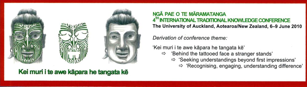 The University of Auckland International Traditional Knowledge Conference Bookmark