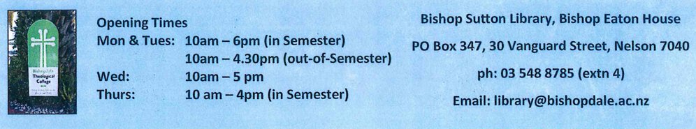 The Bishop Sutton Library Bookmark