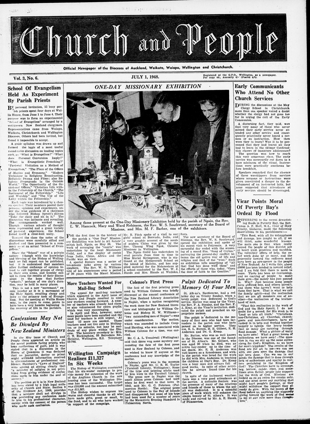 Church &amp; People: July 1948