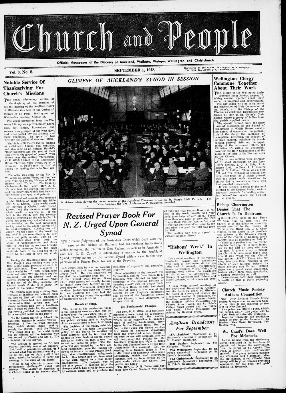 Church &amp; People: September 1948
