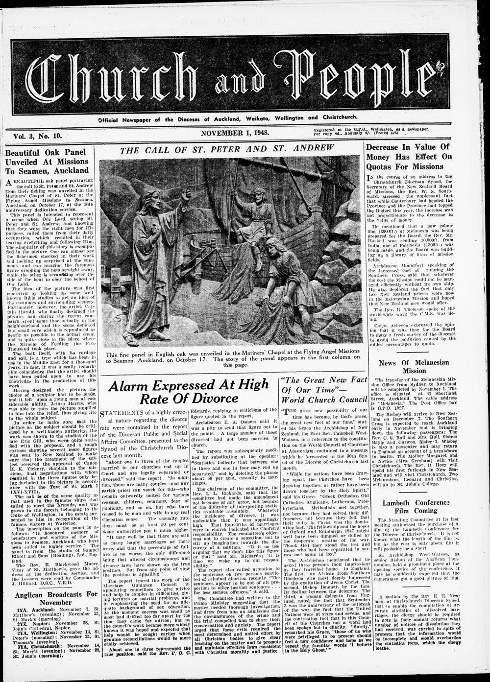 Church &amp; People: November 1948