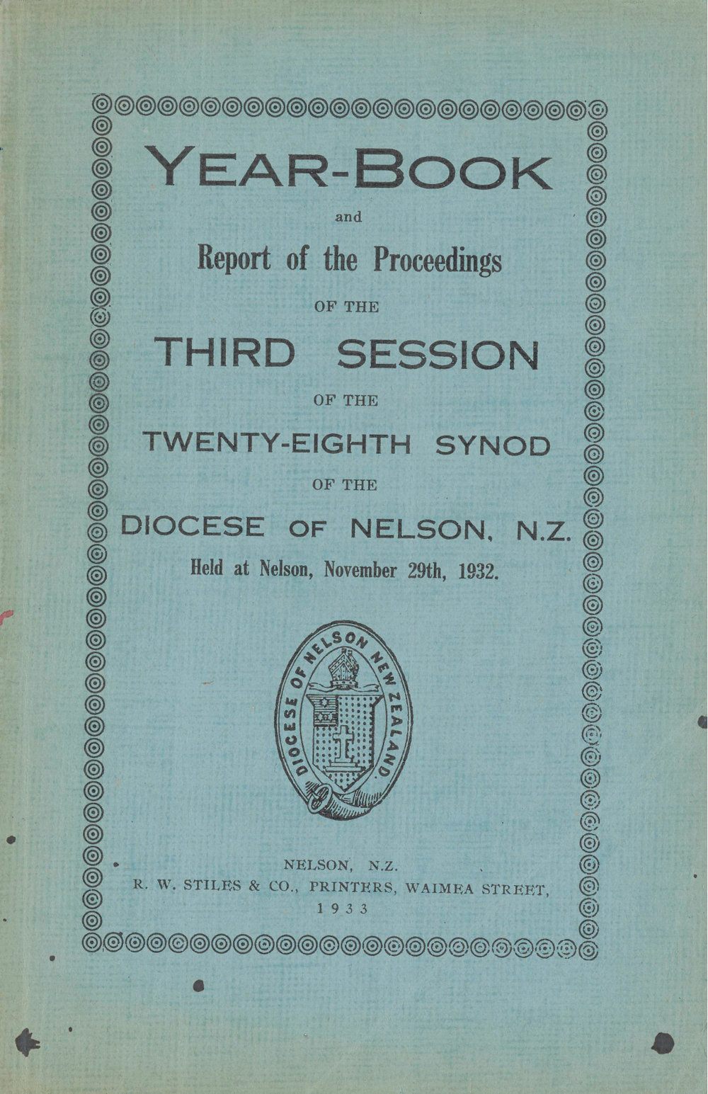 Diocese_Nelson_Synod_1932