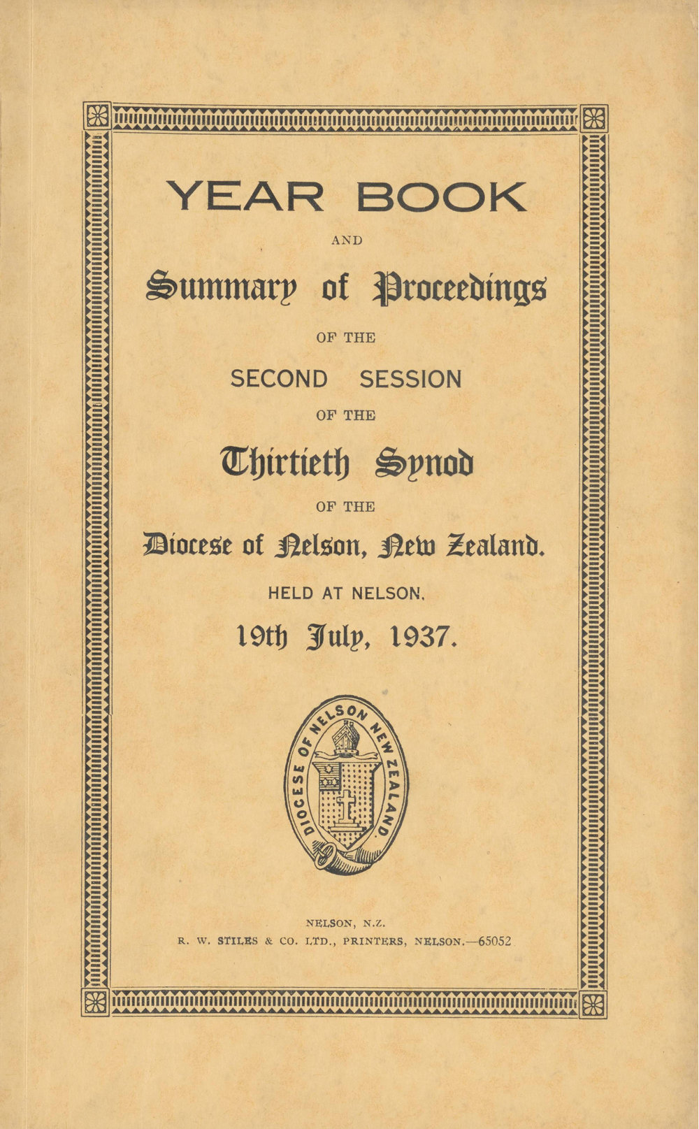 Diocese_Nelson_Synod_1937